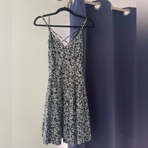 Strappy back floral dress